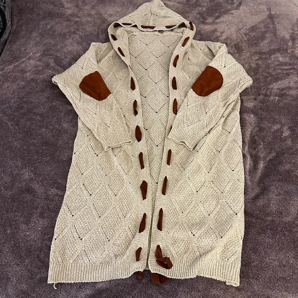 Oversized knit cardigan